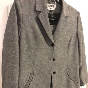 Kasper grey skirt suit